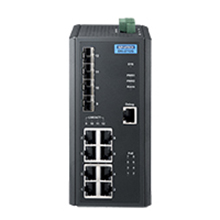 ETHERNET DEVICE, 8GE + 4SFP Unmanaged PoE w/Wide Temp